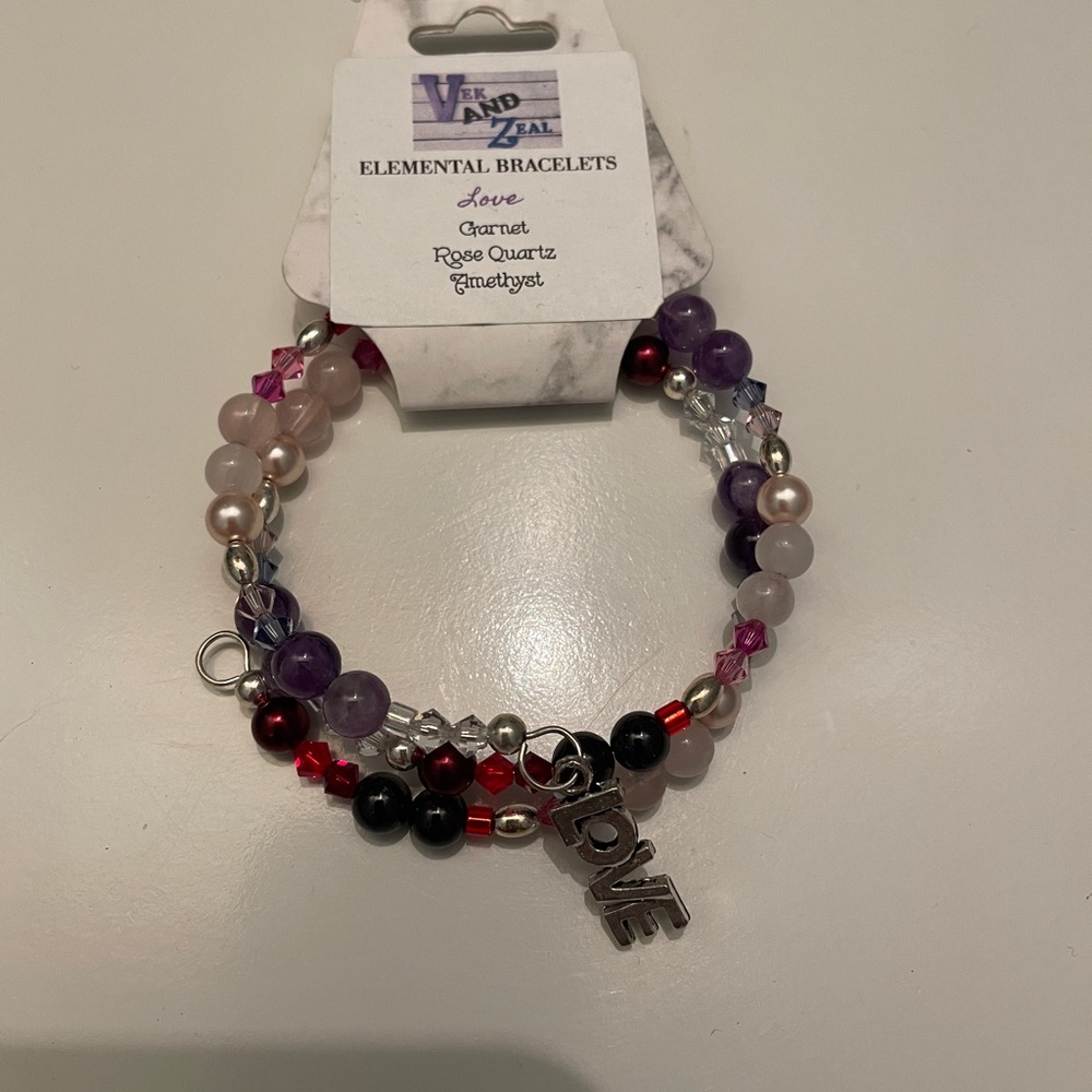 Elemental Bracelet - Purple, Pink, Red